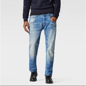 G-Star Raw GS01 Men's Distressed Acid Wash Jeans Arc 30 Slim